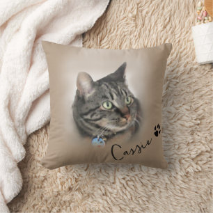 Coussin Photo personnalisée de chat Photo personnalisée de