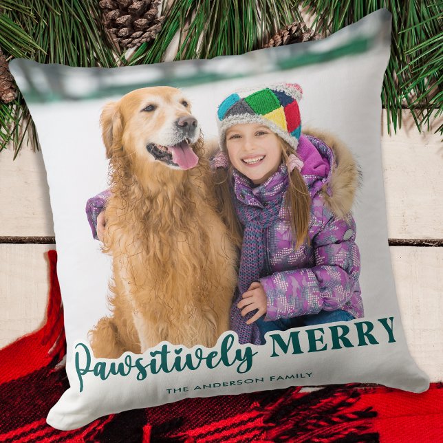 Coussin Photo personnalisée de Noël pour animaux de compag (Créateur téléchargé)