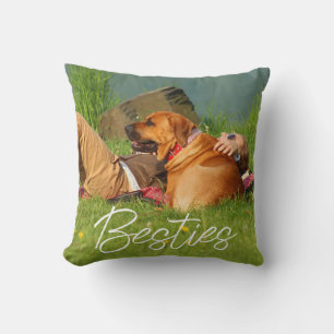 Coussin Photo personnalisée des meilleurs amis