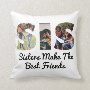 Coussin Photo personnalisée des soeurs SIS