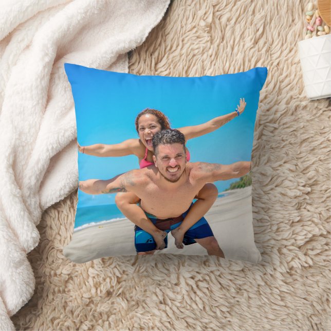Coussin Photo personnalisée en famille/couple (Couverture)
