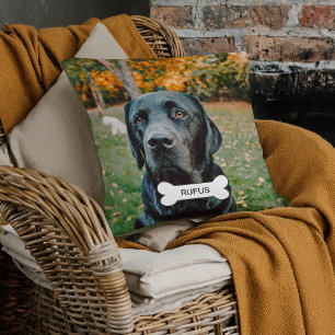 Coussin Photo Personnalisée Et Texte Personnalisé Chien De
