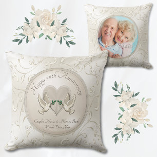 Coussin Photo personnalisée Joyeux cadeaux d'anniversaire