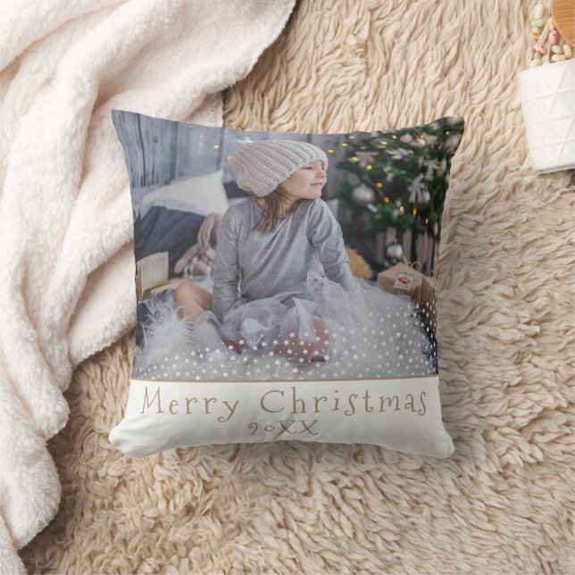 Coussin Photo personnalisée Joyeux Noël (Couverture)