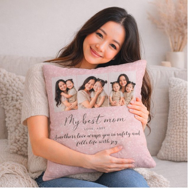 Coussin Photo Personnalisée Maman (Créateur téléchargé)