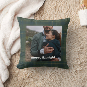 Coussin Photo personnalisée Noël Joyeux et lumineux Mode