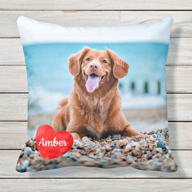 Coussin Photo personnalisée pour animal de compagnie Amour (Créateur téléchargé)