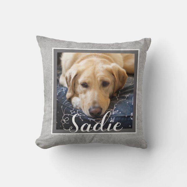Coussin photo personnalisée pour chien ajoutez la vôtre po (Recto)