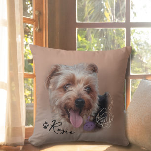 Coussin Photo personnalisée Yorkshire Terrier Dog Photo