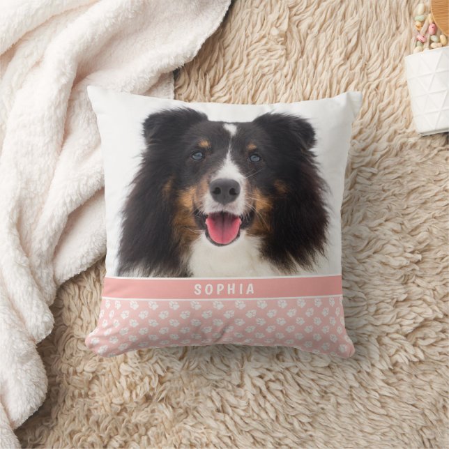 Coussin Photo Pet Personnalisée Rose Vierge Avec Patrouill (Couverture)