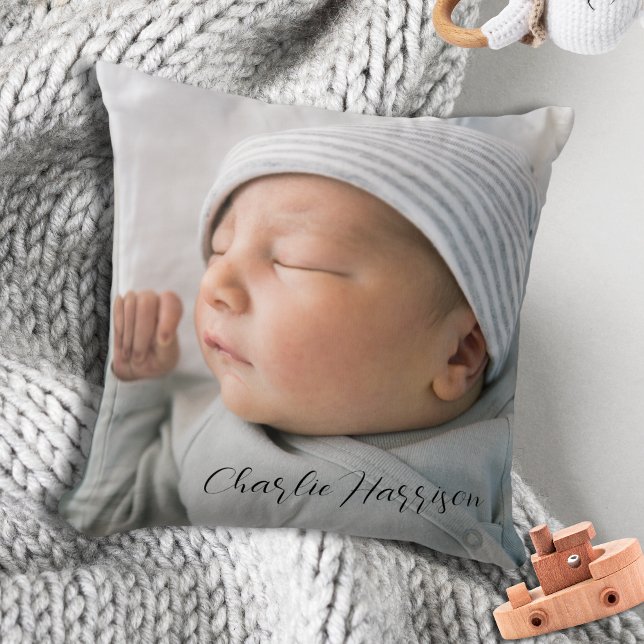 Coussin Photo pour bébé nouveau-né (Créateur téléchargé)