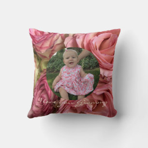 Coussin Photo ronde personnalisée Meilleures Roses roses r