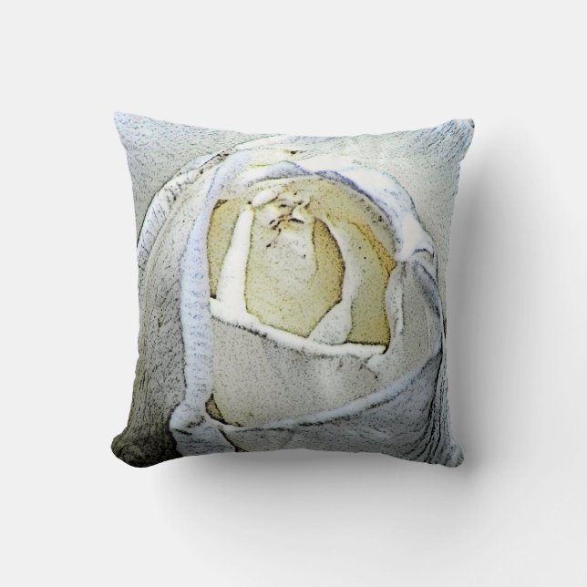 Coussin Photo Rose blanche (Recto)