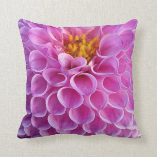 Coussin Photo rose de fleur de dahlia