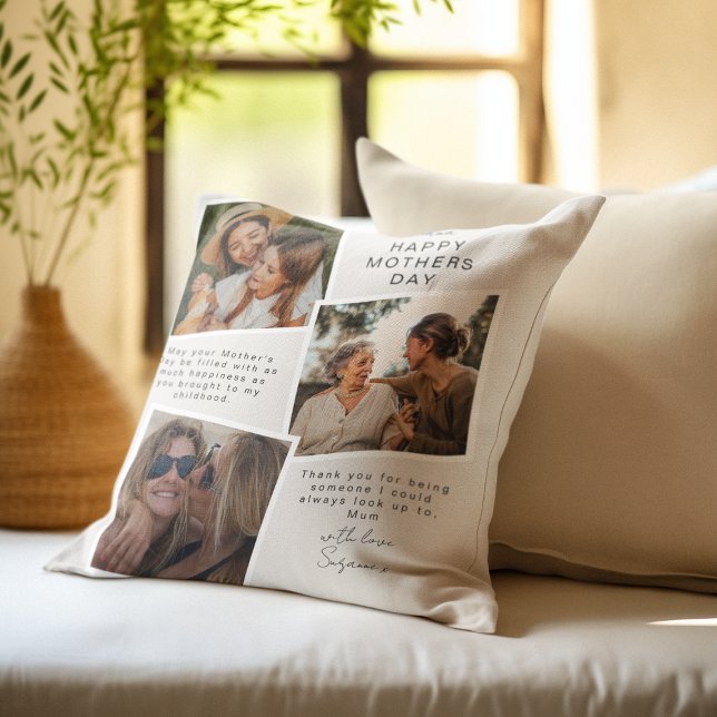 Coussin Photo Snapshot Fête des mères (Créateur téléchargé)