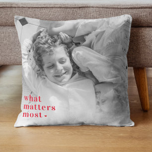 Coussin Photo tendance et ce qui compte le plus RedQuote p