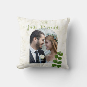 Coussin Photo verte mariage