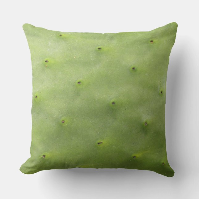 Coussin Photo verte tropicale de cactus (Recto)