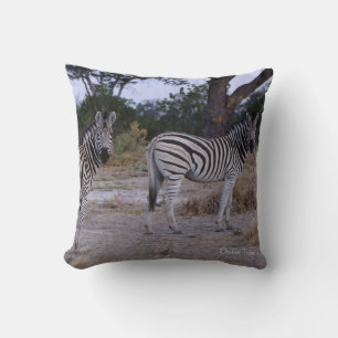 Coussin Photo Zebra Double Take