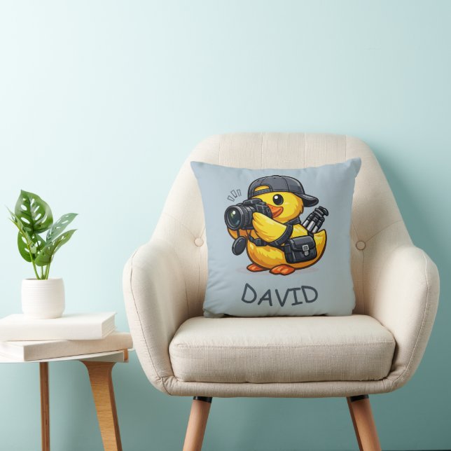 Coussin Photographe Canard en Caoutchouc (Chaise)