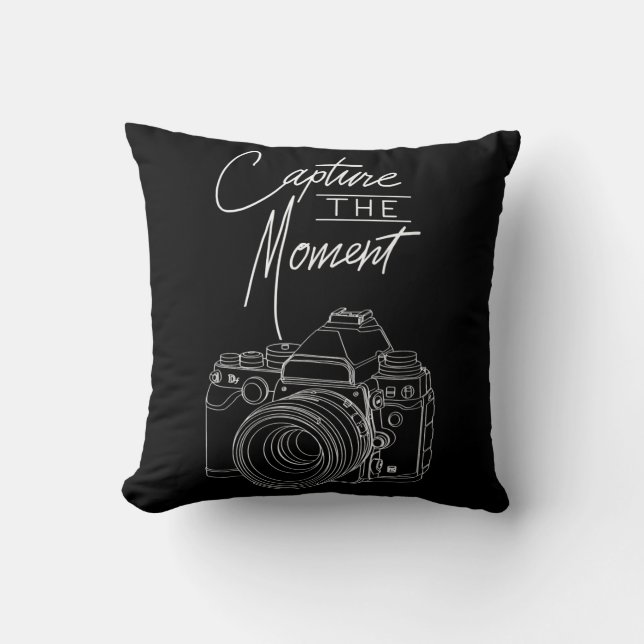 Coussin Photographe photographique Moment Capture (Recto)