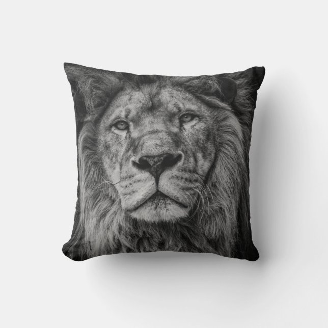 COUSSIN PHOTOGRAPHIE À GRANDE ÉCHELLE DE LION (Recto)