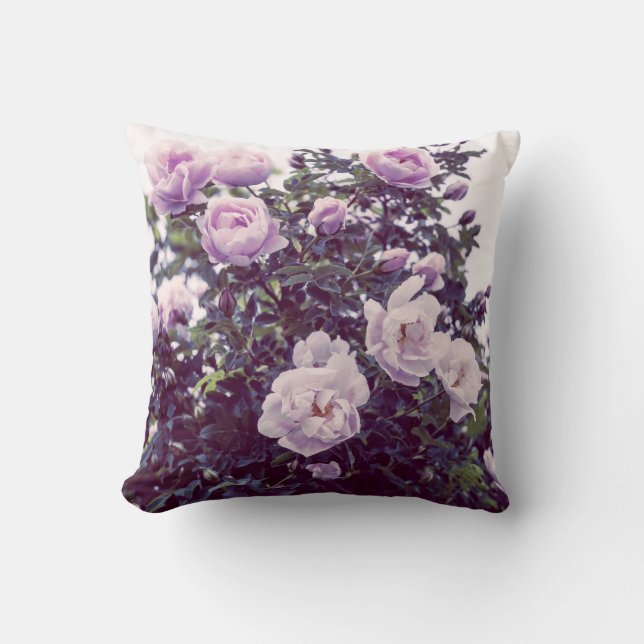 Coussin Photographie d'arbuste rose (Recto)