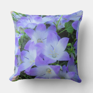 Coussin Photographie de campanules violettes