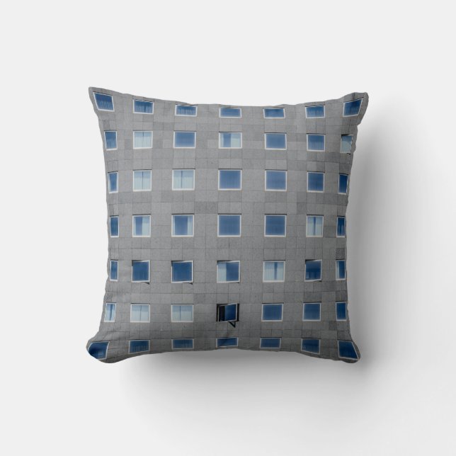 Coussin Photographie de construction en béton gris (Recto)