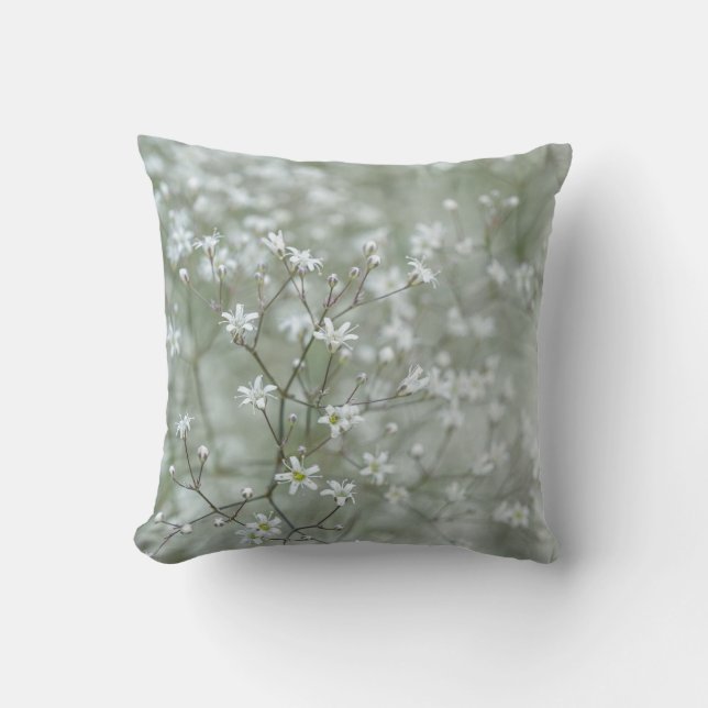 Coussin Photographie de fleurs délicates de baby's breath  (Recto)