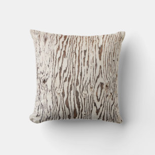 Coussin Photographie de fond en bois brun
