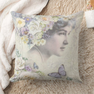 Coussin Photographie de la femme vintage