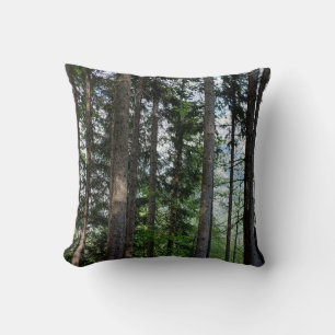 Coussin Photographie de la nature des arbres de la forêt à