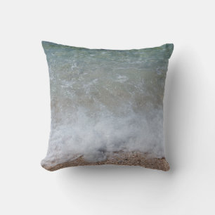 Coussin Photographie de la nature des vagues de mousse