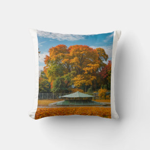 Coussin Photographie de la nature et du feuillage automnal