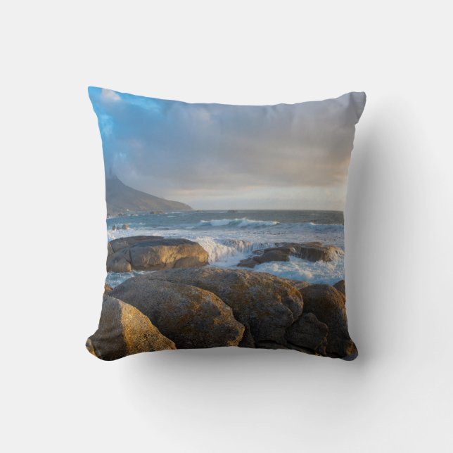 Coussin photographie de paysage du rivage (Recto)