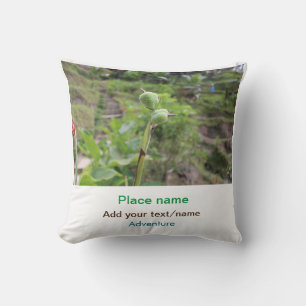 Coussin photographie de plantes naturelles plage eau voyag