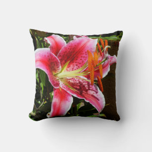 Coussin Photographie de Stargazer Lily