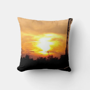Coussin Photographie du coucher de soleil fou