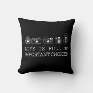 Coussin Photographie La Vie Est Pleine De Choix Importan