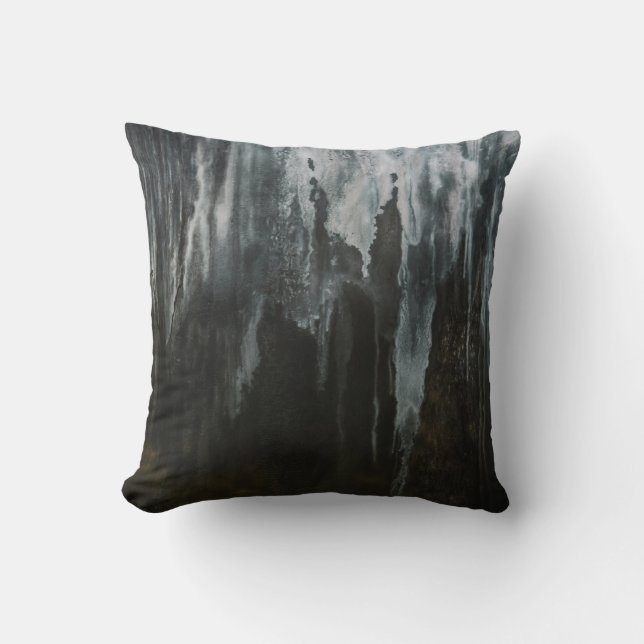 Coussin Photographie macro de la formation de glace (Recto)