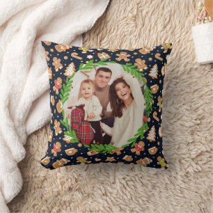 Coussin Photographie personnalisée Gâteau de Noël épicé Na