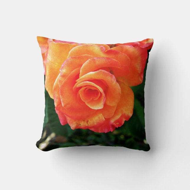 Coussin Photographie Rose Orange (Recto)