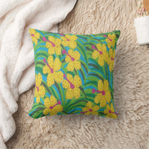Coussin Photographie tropicale de Sunshine Hibiscus