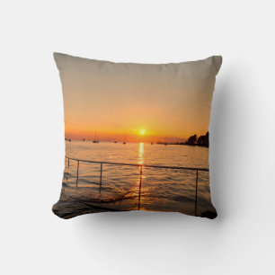 Coussin Photos de la nature paisible du coucher du soleil