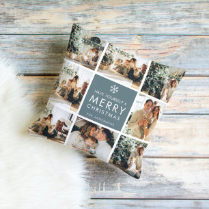 Coussin Photos Multi Holiday   Merry Christmas