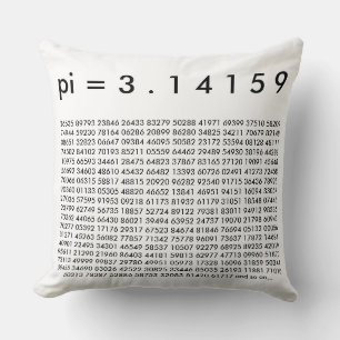 Coussin pi= 3.14159 Chiffres de jour de sciences des math