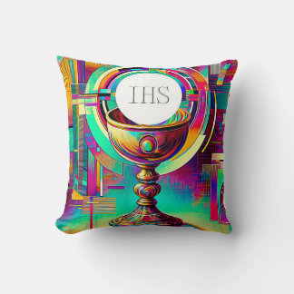 Coussin PI Communion Host et Chalice Expressionist Effet