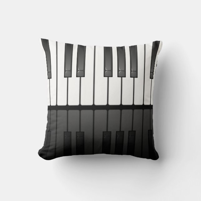 Coussin Piano Clavier Design Jeu d'oreiller (Recto)