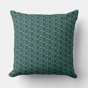 Coussin Piano Dk Green Embellished